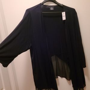 Lane Bryant plus size black over piece